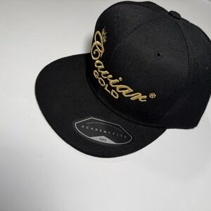 Caviar Gold Black & Gold Snapback Hat – "Infused" Embroidered – Academy Fits